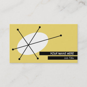 Dazzle Yellow business card black back