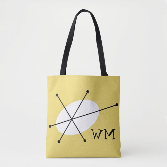 Dazzle Yellow monogram all over tote (Front)
