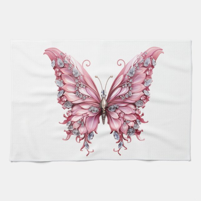 Dazzled Butterfly Tea Towel (Horizontal)