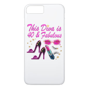 DAZZLING 40TH DIVA iPhone 8 PLUS/7 PLUS CASE