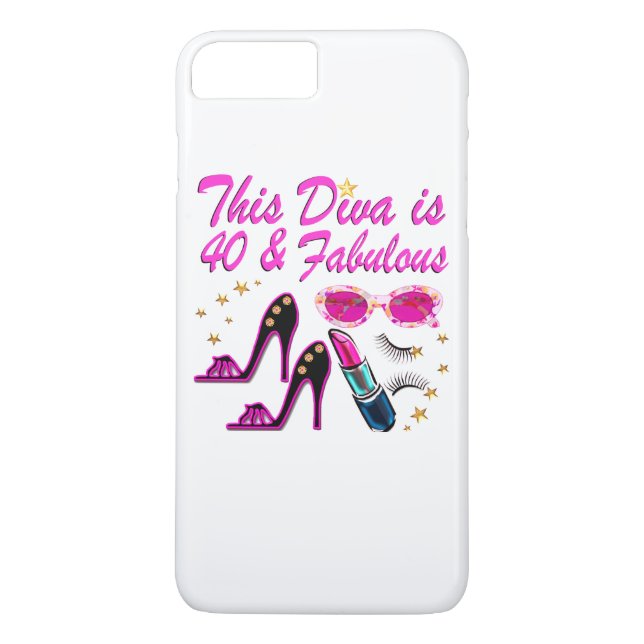 DAZZLING 40TH DIVA Case-Mate iPhone CASE (Back)
