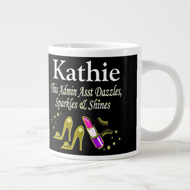 DAZZLING ADMIN ASST GOLD CUSTOMIZED MUG (Right)