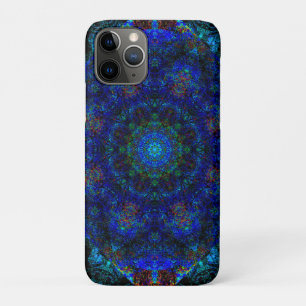 Dazzling Blue Bohemian Kaleidoscope,  iPhone 11 Pro Case