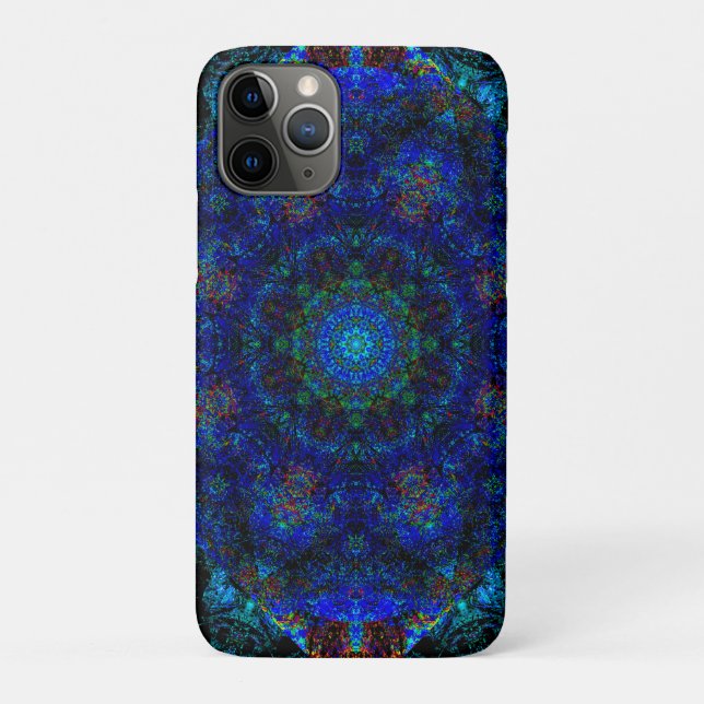 Dazzling Blue Bohemian Kaleidoscope,  Case-Mate iPhone Case (Back)