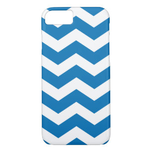 Dazzling Blue Chevron Case Savvy iPhone 7 Case