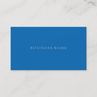 Dazzling Blue Elegant Business Card