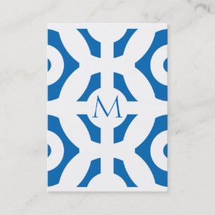Dazzling Blue Geometric Pattern Business Card