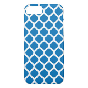 Dazzling Blue Moroccan Pattern iPhone 7 Case