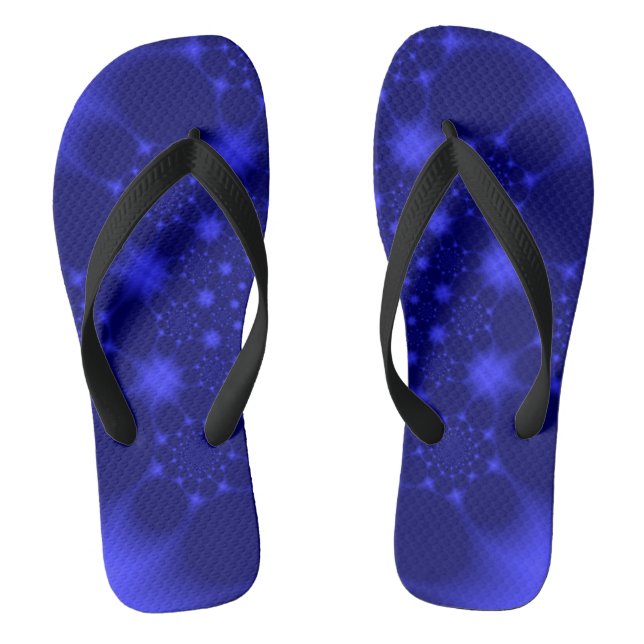 Dazzling Blue Thongs (Footbed)