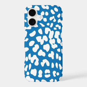 Dazzling Blue & White Leopard Print iPhone 7 Case