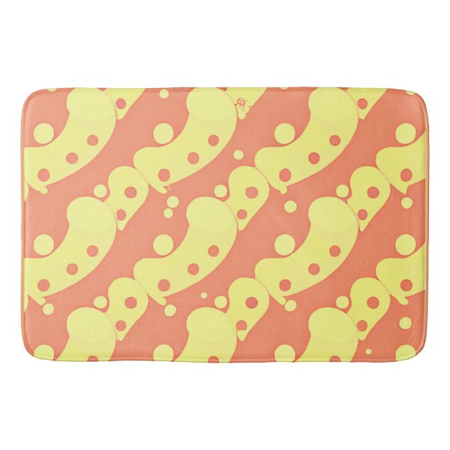 Dazzling Colourful Abstraction Pattern Bath Mat (Front)