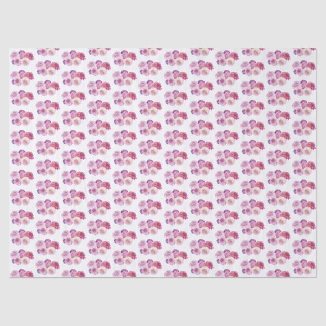 Dazzling Dahlias  Tissue Paper (Front)