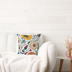 Dazzling Daisy Delight: A Floral Fashion Favorite Cushion