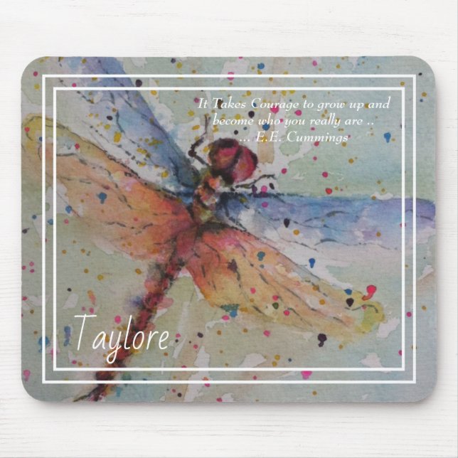 Dazzling DragonFly Mouse Pad (Front)