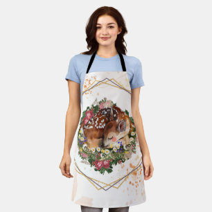 Dazzling Fawn, Restful Reverie Brown Animal Apron