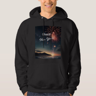 Dazzling Fireworks Happy New Year's Party Vibes Hoodie