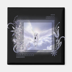 Dazzling Flying Unicorn Tag Series Magnet