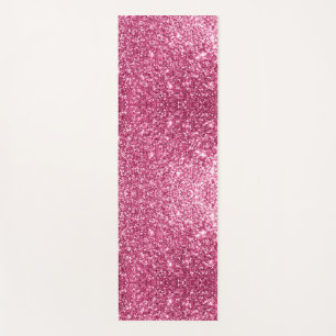 Dazzling Pink Glitter Yoga Mat