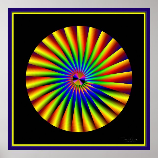 Dazzling Propeller Optical Illusion Poster (Front)