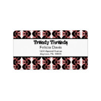 Dazzling Retro Address Labels