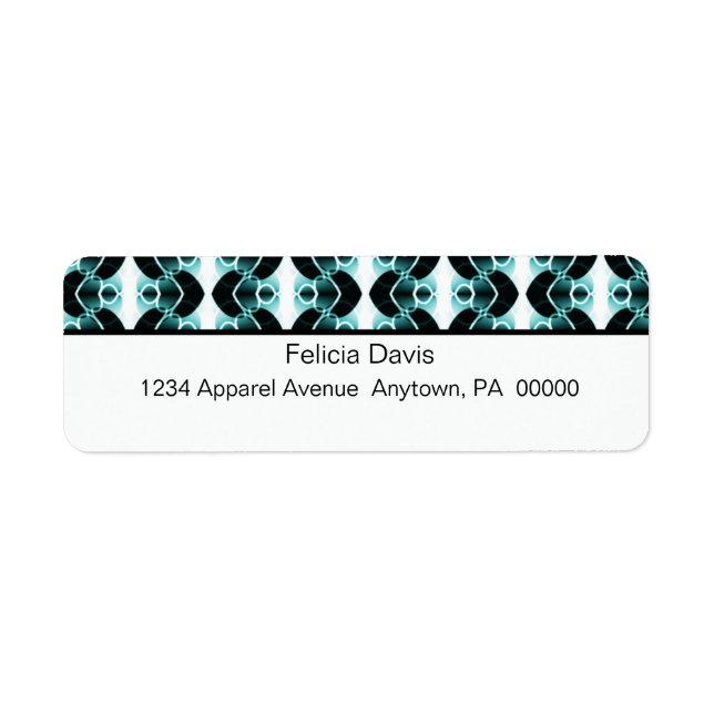 Dazzling Retro Return Address Labels (Front)