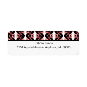 Dazzling Retro Return Address Labels