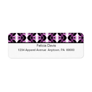Dazzling Retro Return Address Labels