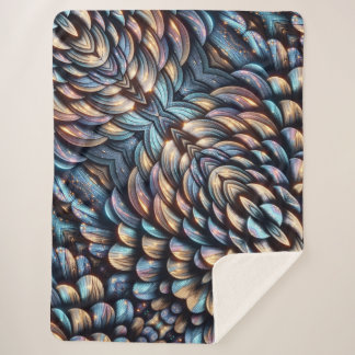 Dazzling Scales Sherpa Blanket
