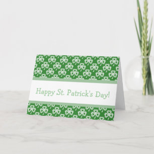 Dazzling Shamrocks St. Patrick's Day Greeting Card