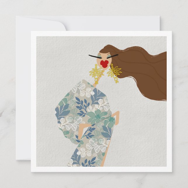 Dazzling Style Glam Fashion Art Card (Front)