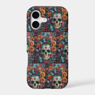 Dazzling Sugar Skull Art: Day of the Dead Pattern