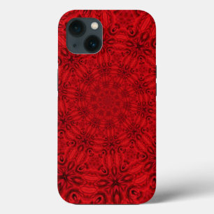Dazzling Swirling Red Pattern iPhone 13 Case