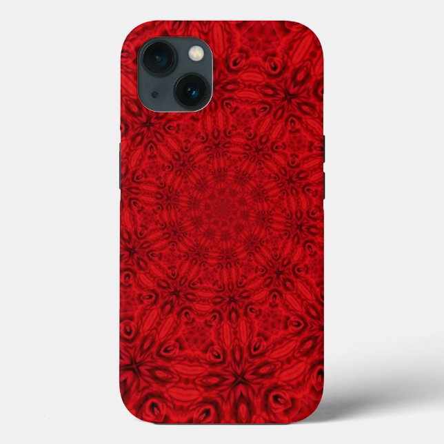 Dazzling Swirling Red Pattern Case-Mate iPhone Case (Back)