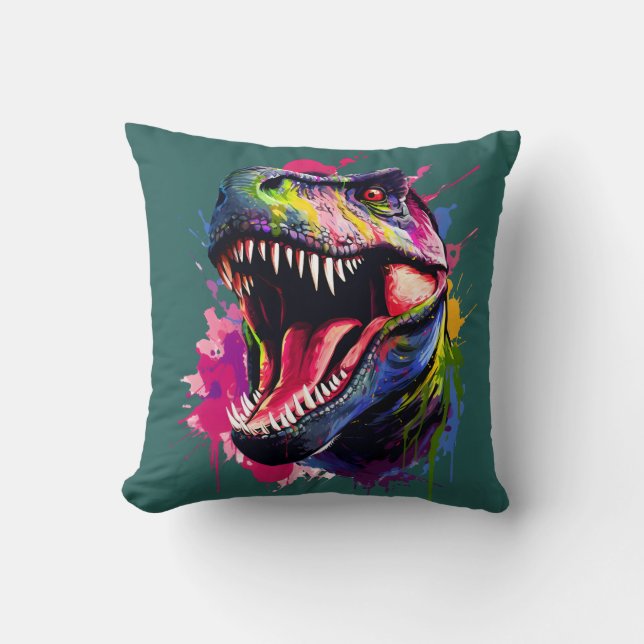 Dazzling T-Rex Cushion (Front)