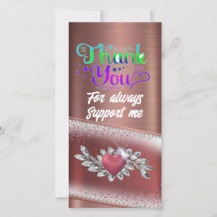 "Dazzling Thanks" Thank You Card