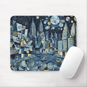 Dazzling Winter In The Big City Mouse Pad