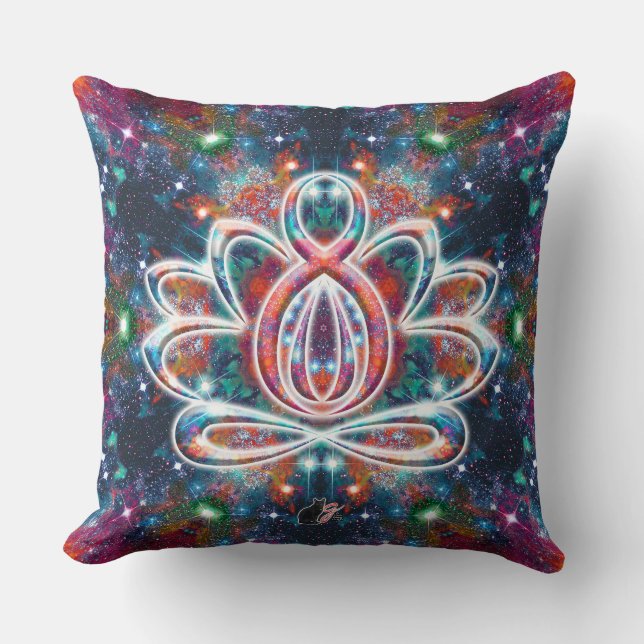 Dazzling Zen Lotus Cushion (Front)