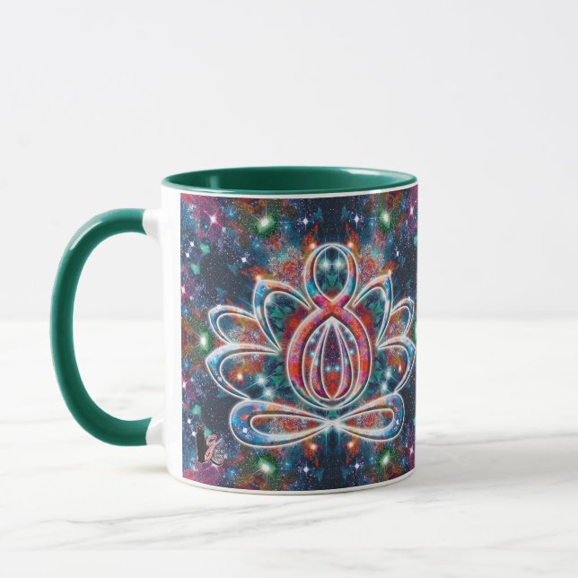 Dazzling Zen Lotus Mug (Left)