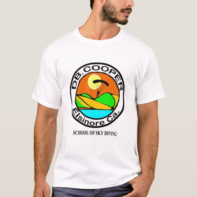 DB Cooper School Of Skydiving T-Shirt (Front)