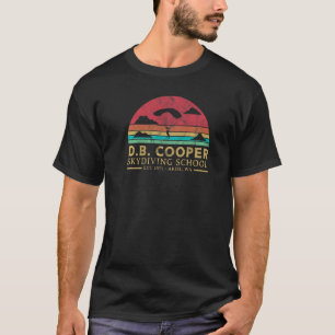 Db Cooper Skydiving School 1971 Retro Skyjacking H T-Shirt