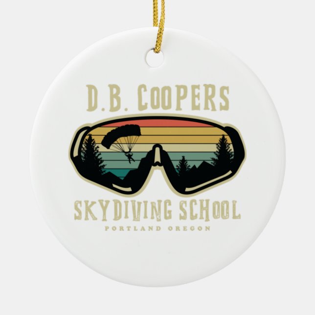 DB coopers skydiving school Portland oregon  Ceramic Ornament (Front)