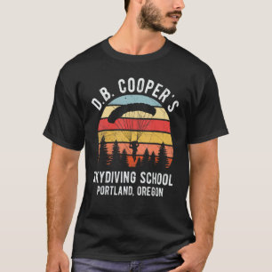 Db Coopers Skydiving School Portland Oregon Retro T-Shirt