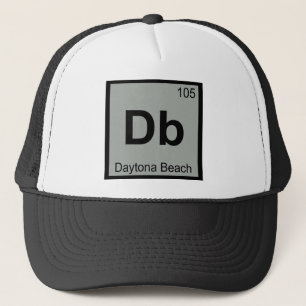 Db - Daytona Beach Florida City Chemistry Symbol Trucker Hat