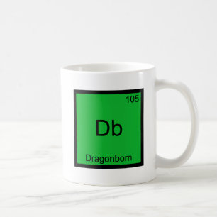 Db - Dragonborn Funny Chemistry Element Symbol Tee Coffee Mug
