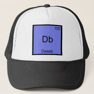 Db - Dweeb Funny Chemistry Element Symbol Tee Trucker Hat