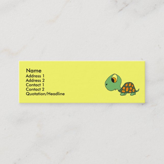 DB- Funny Turtle Business Cards (Front)
