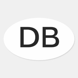 DB OVAL STICKER