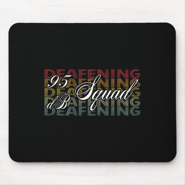 Db Squad Hand Sign Language Hearing Loss Awareness Mouse Pad (Front)
