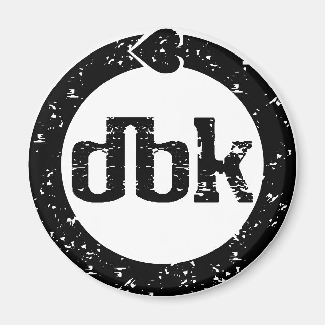 dbk round magnet (Front)