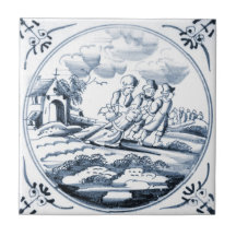 DBT13 Delft Biblical Design Ceramic Tile